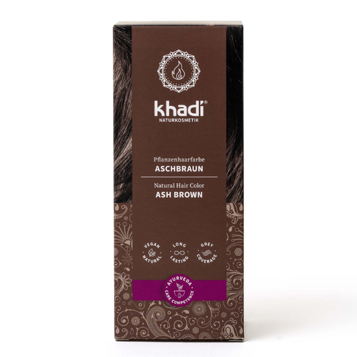 Henna do włosów Khadi – Popielaty Brąz