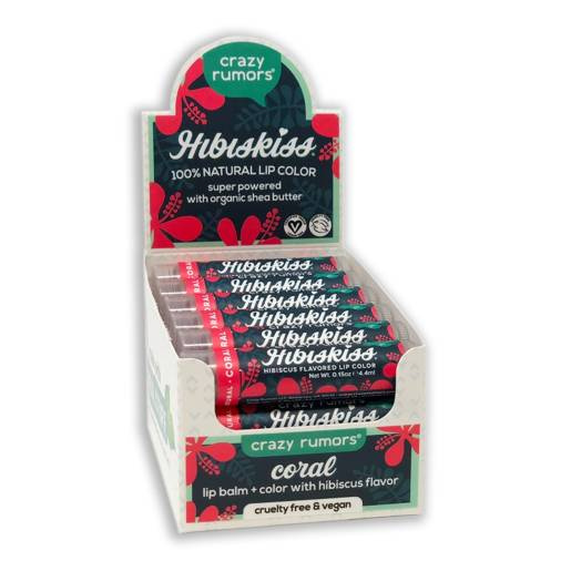 Koloryzujący balsam do ust Crazy Rumors - Coral - 10+2 GRATIS