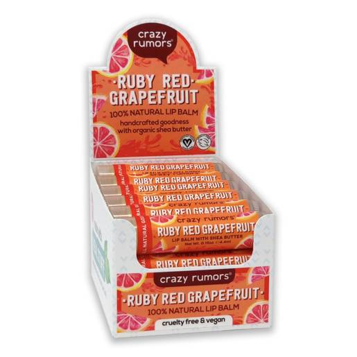 Naturalny balsam do ust Crazy Rumors – Ruby Red Grapefruit - 10+2 GRATIS