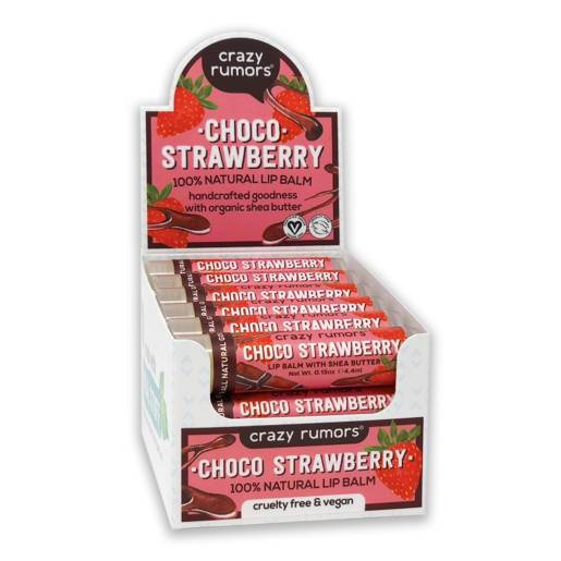 Naturalny balsam do ust Crazy Rumors – Choco Strawberry - 10+2 GRATIS